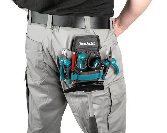 Makita Fabric Tool Belt Case with 11 Compartments and Hammer Slot