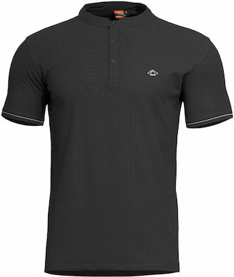 Pentagon Levantes Henley Tricou în culoarea Negru