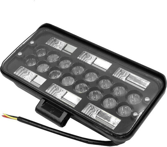 Rectangularς Rezistent la apă Faruri Auto LED 12V 174W 9cm cu Alb Iluminare 1buc