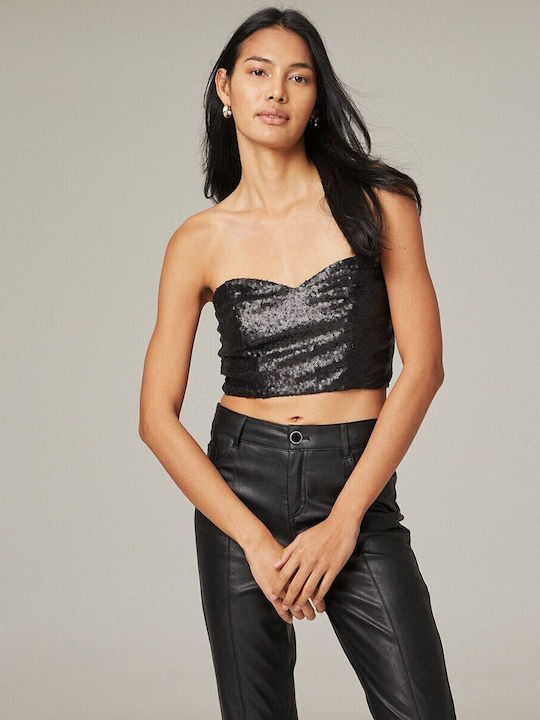 Γυναικεία Μπλούζα Κορσές Strapless Μαύρη