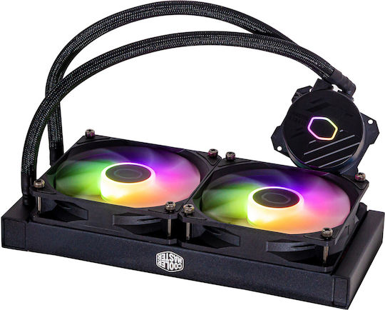 CoolerMaster Masterliquid ML240L Core Water Cooling AIO CPU With 2 120mm Fans And ARGB Lighting