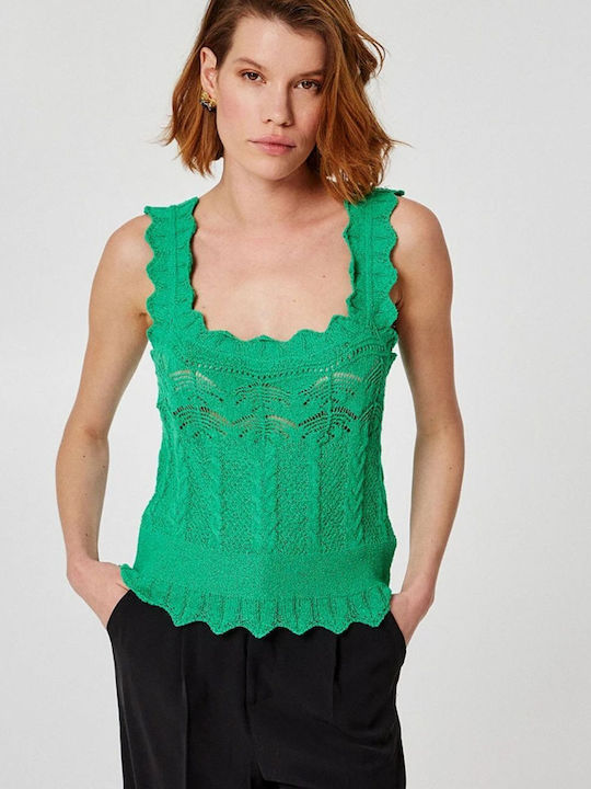 BSB Women's Sleeveless Sweater Green