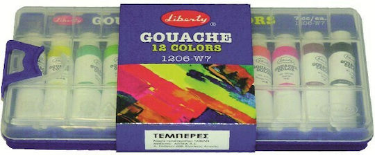 Liberty Gouache Tempera Paints Deep Blue in Tube 7ml 12pcs
