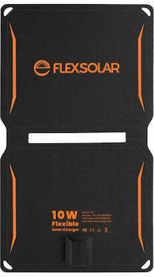 Flexsolar Îndoit Încărcător solar Dispozitive portabile 10W 5.5V cu conexiune USB (FLC-E2-050100-1)