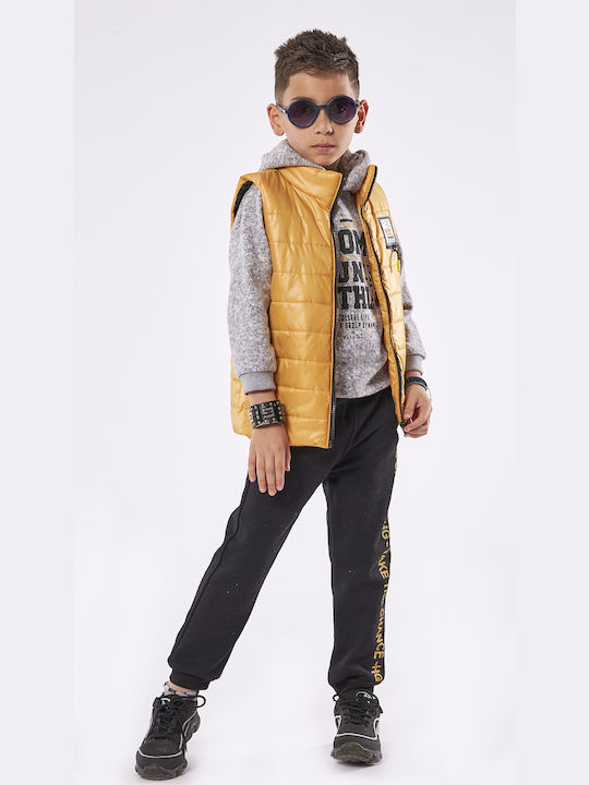 Hashtag Kinder Set mit Shorts & Jacke Winter 3Stück Gelb