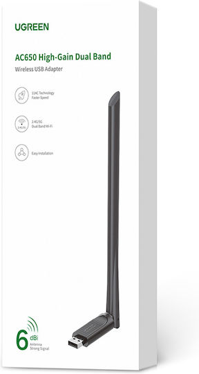 Ugreen CM496 Wireless USB Network Adapter 650Mbps