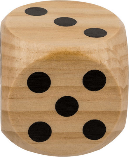 Out of the Blue Dice Brown 6x6cm Wooden Dice 6x6cm 1pcs