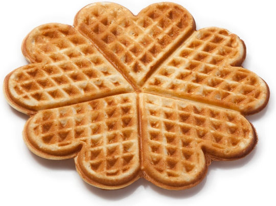 Neumarker Big Heart Commercial Waffle Maker Single 90° Opening for Flower Shape Waffles 12-40720DT