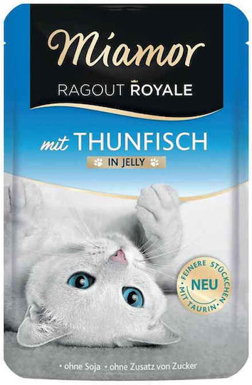 Miamor Ragout Royale Wet Food for Cats in Pouches with Tuna Gluten-Free 100gr