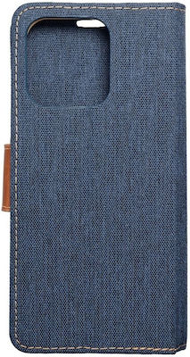 Blue Star Fabric Book Navy Blue (Redmi 12C)