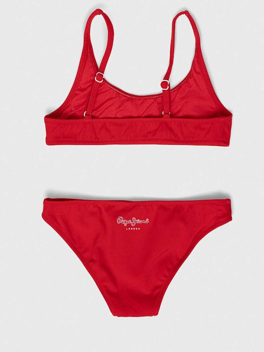 Pepe Jeans Kinder Badeanzug Bikini Rot