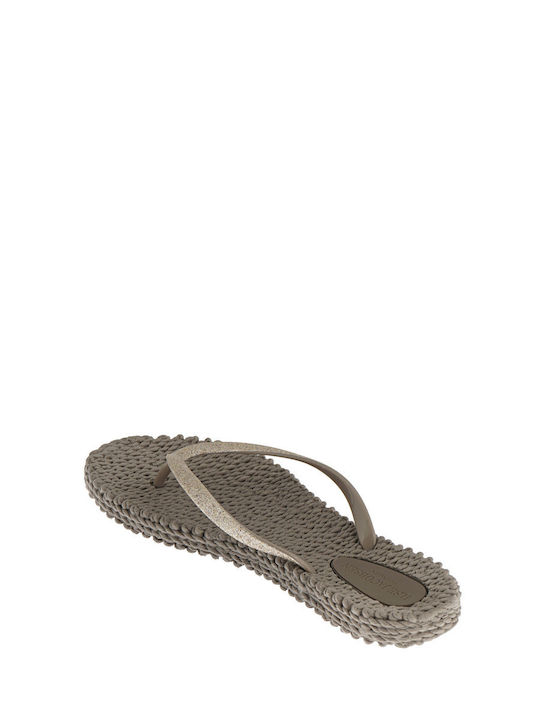 Ilse Jacobsen Glitter Flip Flops Gray