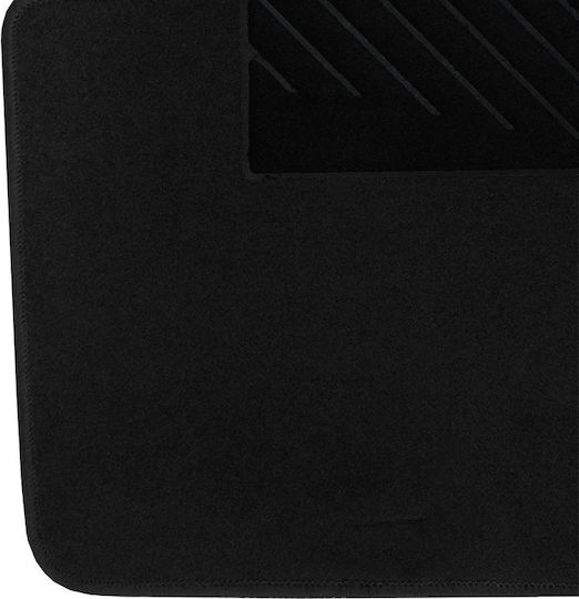 Kokkinoplitis Set of Front and Rear Mats 4pcs from Carpet for Kia Picanto Black