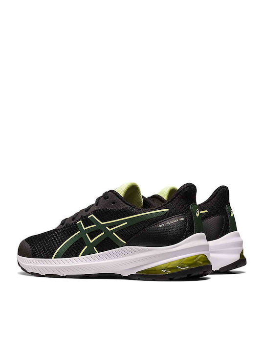 GT-1000 12 GS Kids Sports Shoes Running with Laces Black