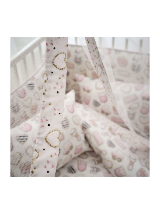Vesta Home Cotton Baby Quilt 120x160cm Pink