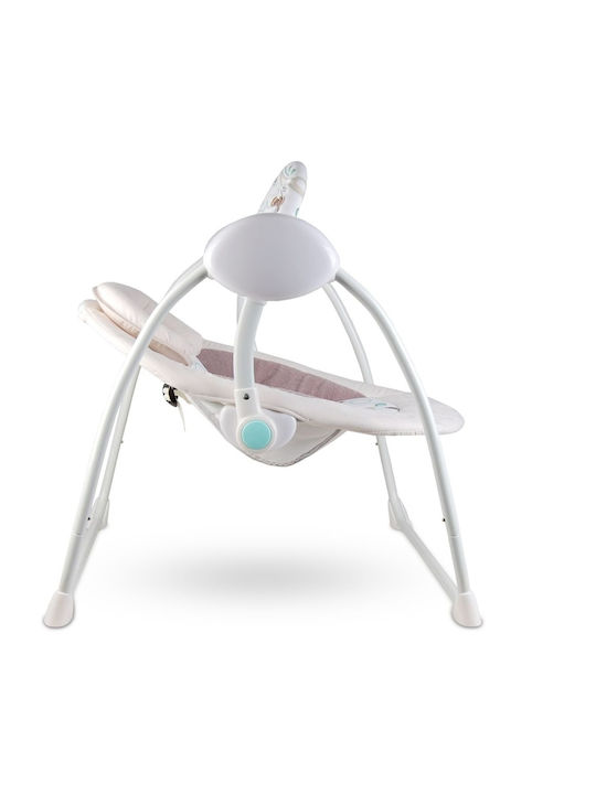 Lionelo Electric Baby Relax Swing Ruben with Music Beige for Child up to 12kg
