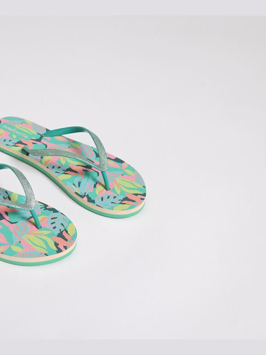 Noidinotte Frauen Flip Flops in Grün Farbe