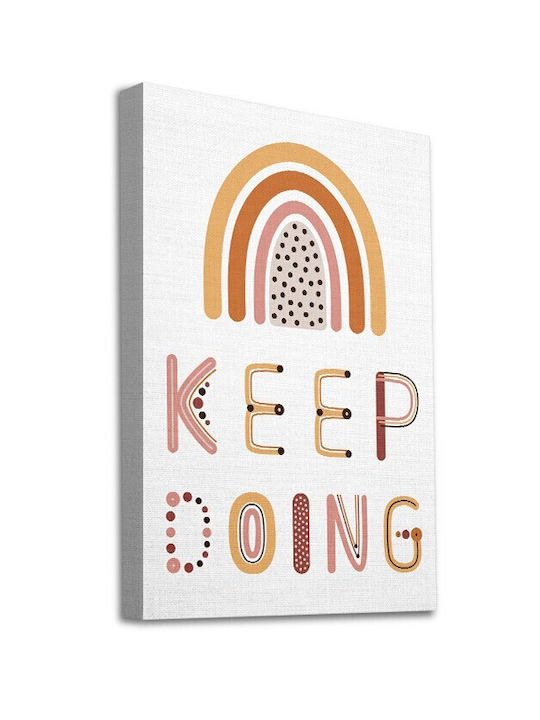 Walls Детски Панел Keep Doing на Платнен 15x20см