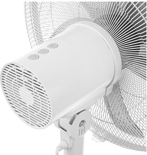 Sencor Pedestal Fan 48W with 40cm Diameter Remote Control White