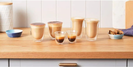 De'Longhi Fancy Collection Σετ Ποτήρια Καφέ/Freddo από Γυαλί 6τμχ