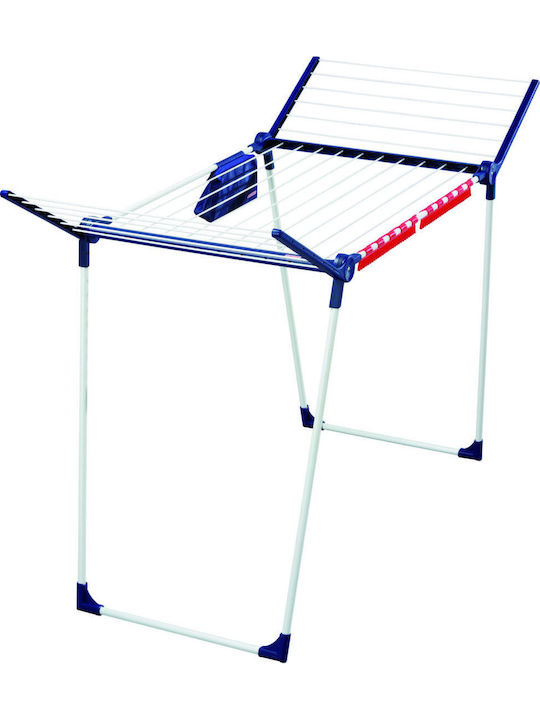 Leifheit Pegasus 180 Solid Plus Metallic Folding Floor Clothes Drying Rack with Hanging Length 18m