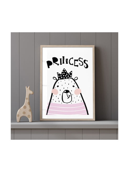 Walls Детско Рамка Seal Princess с Бяла Рамка от Дърво 30x40см