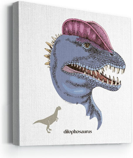 Walls Kids Wall Art Dinosaur Double-Sided Canvas No Frame