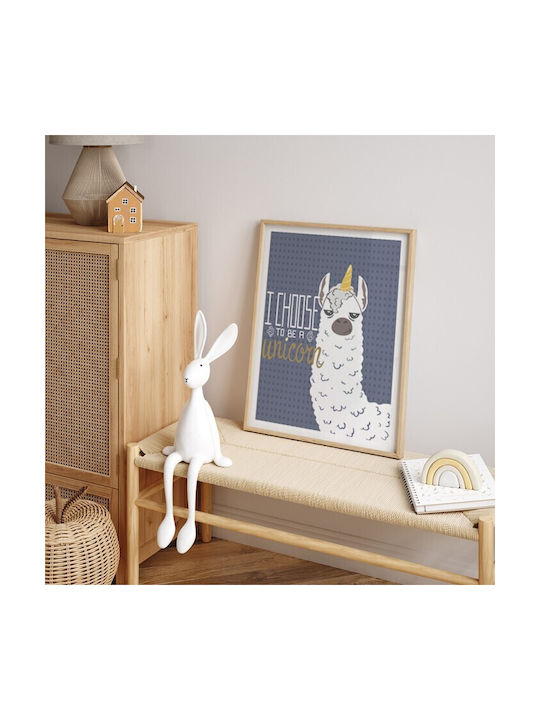 Walls Детска Рамка Be A Unicorn с Бяла Рамка от Дърво 15x20бр