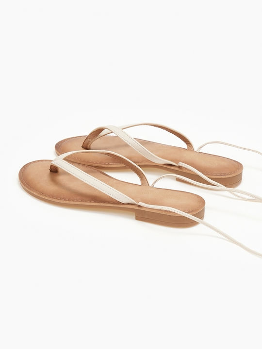 Issue Fashion Lace-Up Women's Sandals Beige