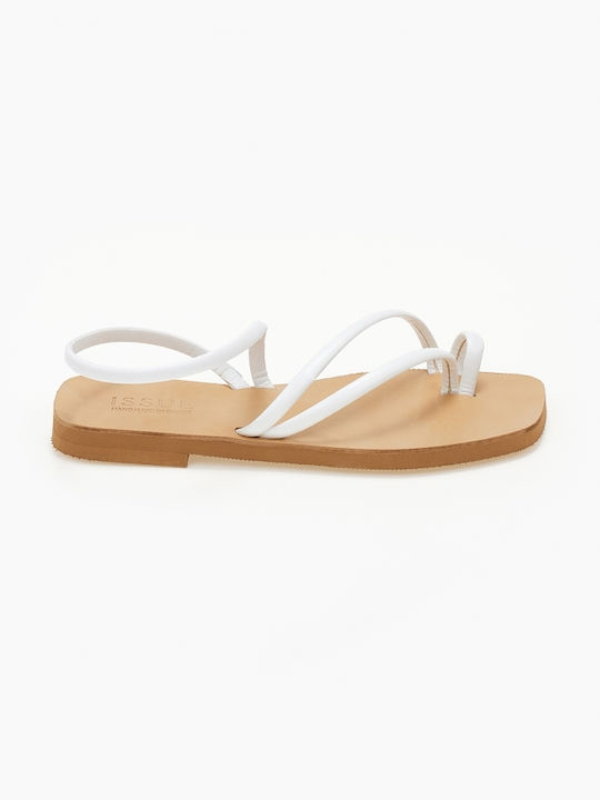 Issue Fashion Women's Flat Sandals in White Color