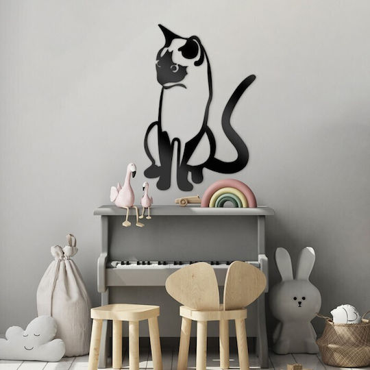 Walls 3D Силует Котка 40x40см