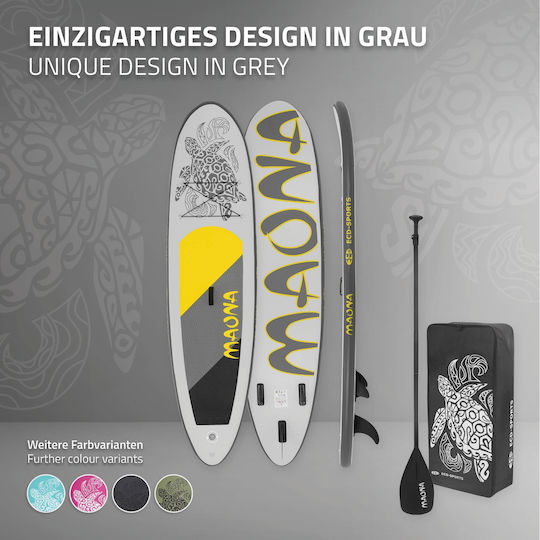 ECD Germany Maona Inflatable SUP Board with Length 3.08m Gray