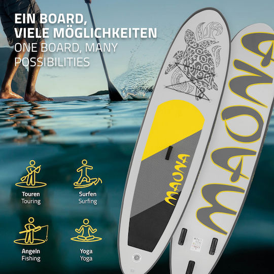 ECD Germany Maona Inflatable SUP Board with Length 3.08m Gray