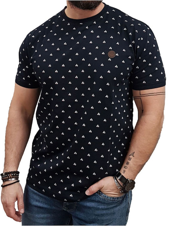 T-shirt Navy Μπλε