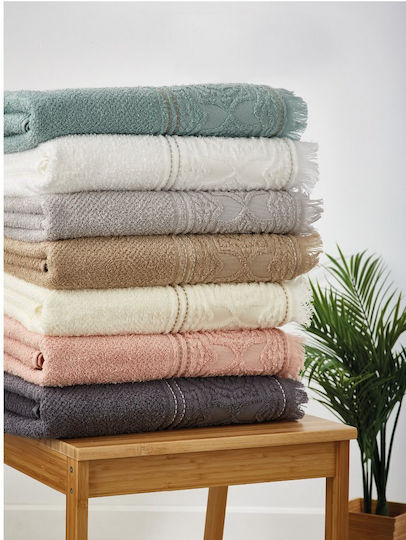 Whitegg Bath Towel Set 3pcs Athens Ecru Weight 500gr/m²
