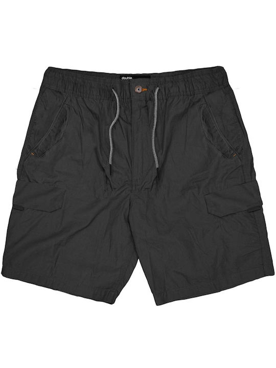 Double Men's Shorts Cargo Black