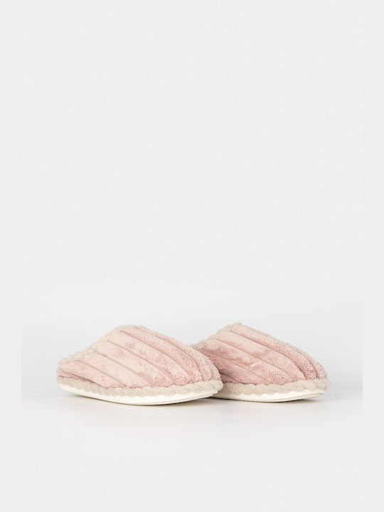 Louizidis Women's Slippers with Fur Pink P0823-04