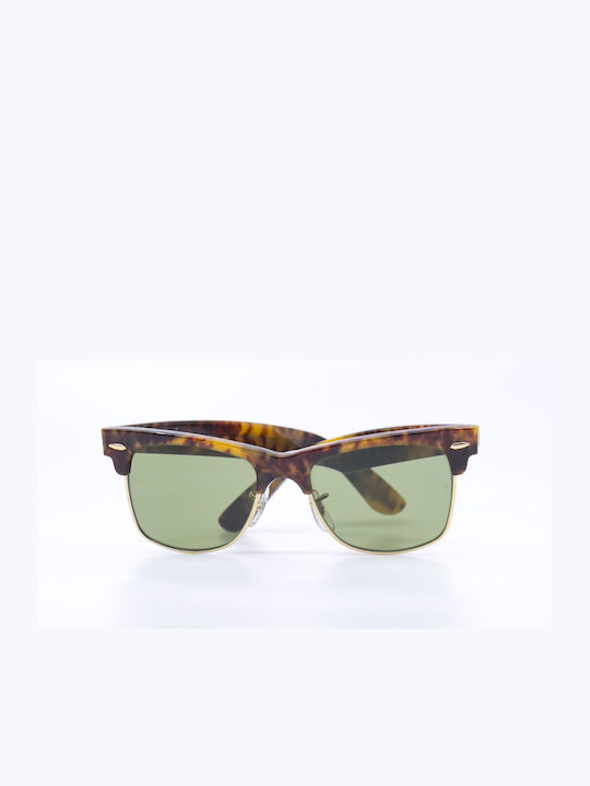 Ray Ban Wayfarer Max Vintage Men's Sunglasses with Brown Tartaruga Plastic Frame and Green Lens RB2142 1157