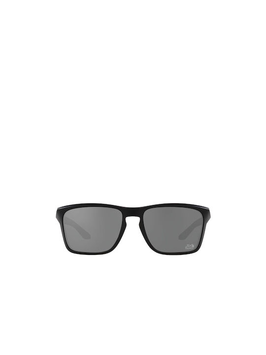 Oakley Sylas Sonnenbrillen mit Schwarz Rahmen und Silber Spiegel Linse OO9448-37