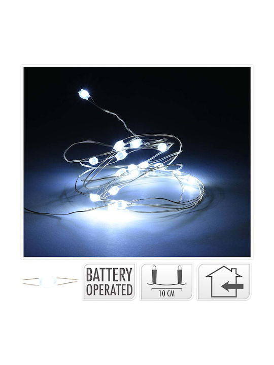 Εσωτερικού Χώρου 80 Christmas Lights LED 0.6m. Warm White Battery in String JK Home Decoration