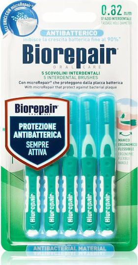 BioRepair Interdental Μεσοδόντια Βουρτσάκια 0.82mm Πράσινα 5τμχ