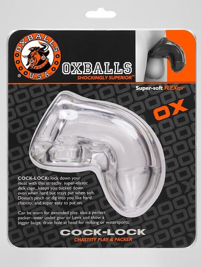Oxballs Chastity Κλουβί Πέους σε Διάφανο Χρώμα