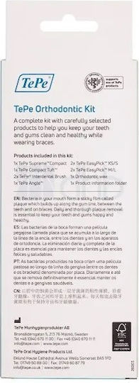 TePe Orthodontic Kit Προϊόν Στοματικής Υγιεινής 8τμχ