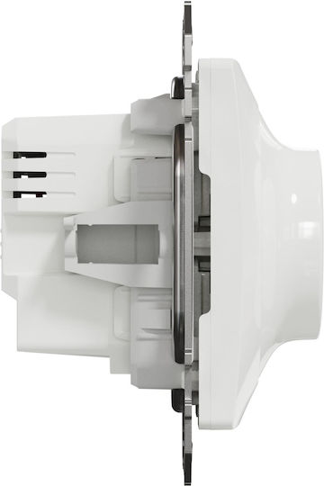 Schneider Electric Sedna Recessed LED Front Dimmer Switch Rotary 200W White