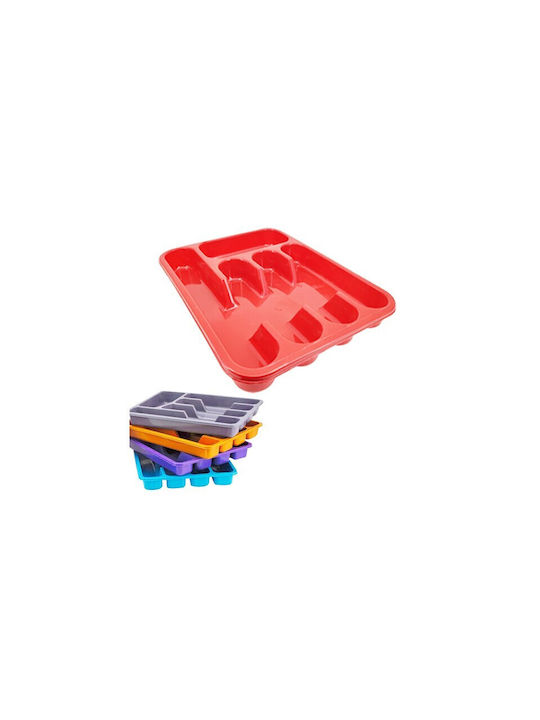 Keskor Tăvi Pentru Tacâmuri De Sertar Din Plastic 33x26x4cm Roșii