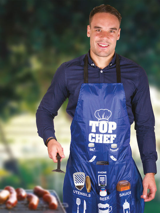 Fizz Top Chef Șorț de Bucătărie Albastru 100028 1buc