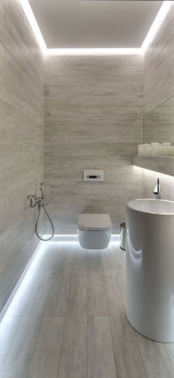 Vivalux Dafne Modern Lamp Wall with Integrated LED and Natural White Light Silver 50x7.5x5cm