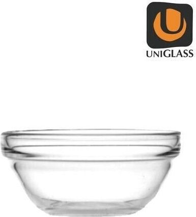 Uniglass Servierschüssel Rund Glas Transparent mit Durchmesser 7.5cm Uniglass Servierschüssel Rund Glas Transparent mit Durchmesser 7.5cm