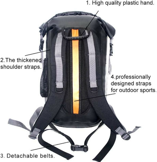 BAG Στεγανός Σάκος Πλάτης 30lt Μαύρος