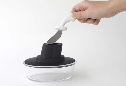 Alessi Съд за масло Пластмаса Черен 1pcs